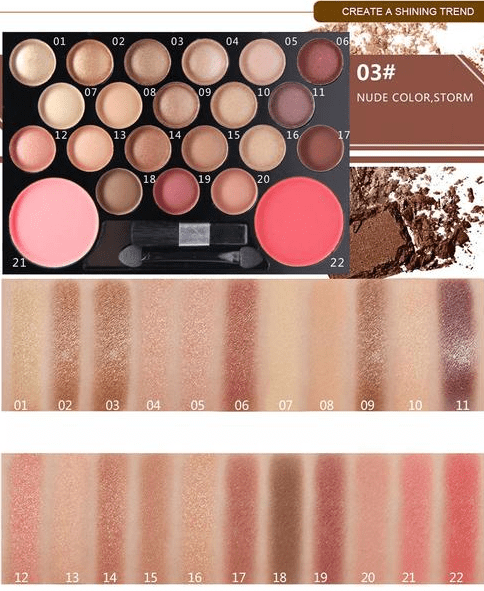 The Novo Eyeshadow &amp; Glitter Palette Set-5