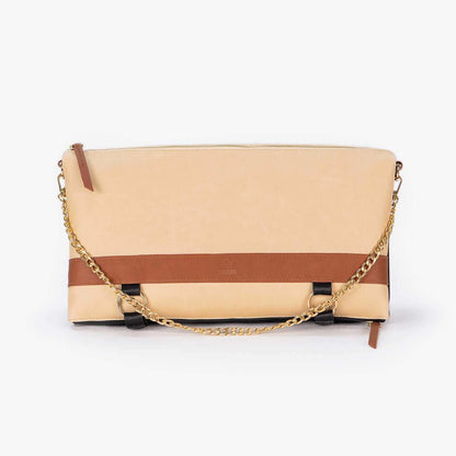 DAKOTA 3 in 1 Convertible Backpack Purse Sand Vegan Leather Travel Bag
