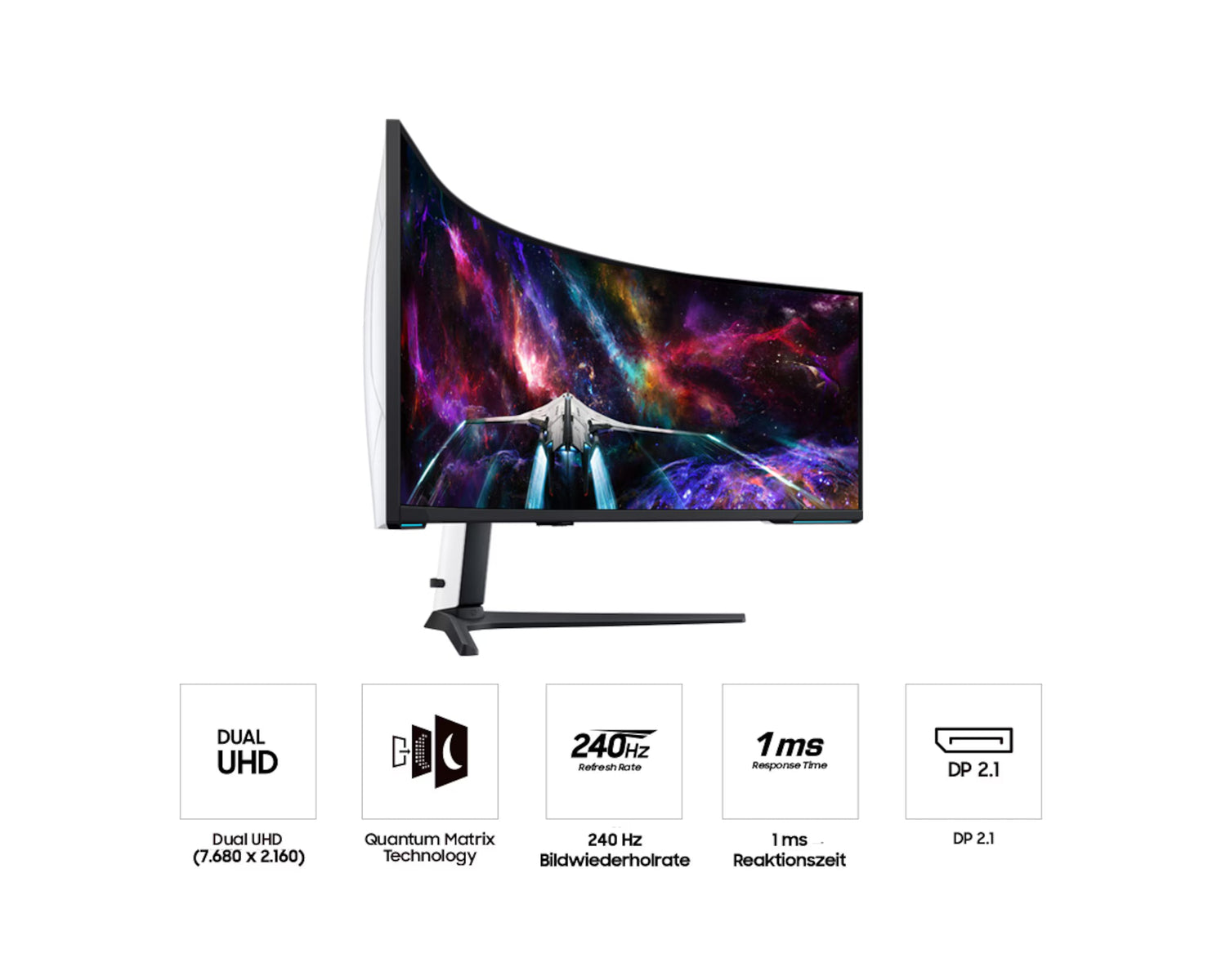 Samsung Odyssey Neo G9 G95NC 57" Dual UHD 240Hz Gaming Monitor – view 4