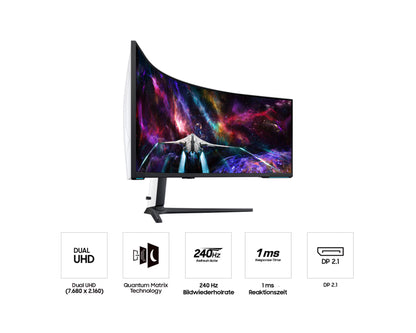 Samsung Odyssey Neo G9 G95NC 57" Dual UHD 240Hz Gaming Monitor – view 4