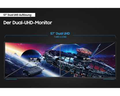 Samsung Odyssey Neo G9 G95NC 57" Dual UHD 240Hz Gaming Monitor – view 9