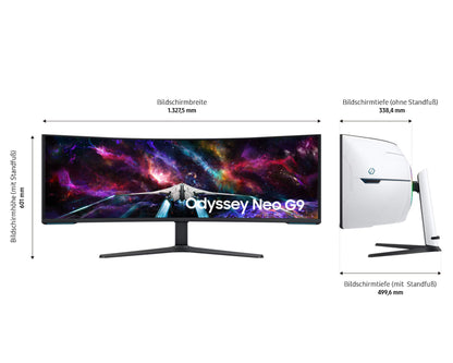 Samsung Odyssey Neo G9 G95NC 57" Dual UHD 240Hz Gaming Monitor – view 3