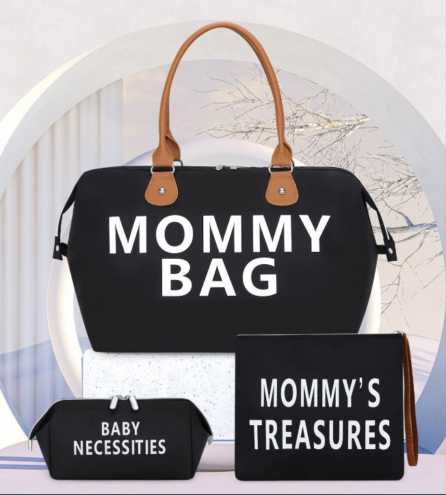 Travel bag Mommy Bag three-piece shoulder bag Tote bag Dry and wet separation