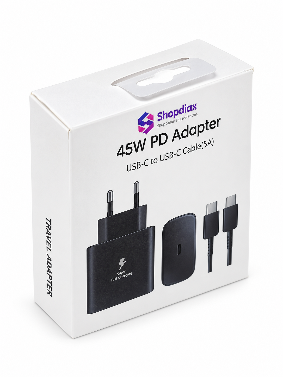 45 w Adapter with 1m cable type c 2 c