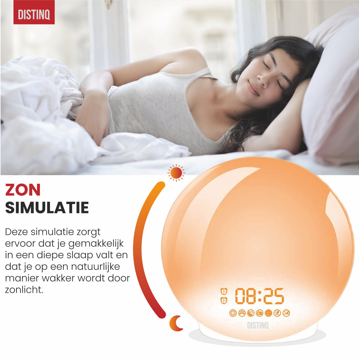 DistinQ Wake-Up Light White
