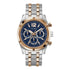 Guess Resistance GW0714G3 mens watch blue chronograph dial rose gold two-tone bracelet