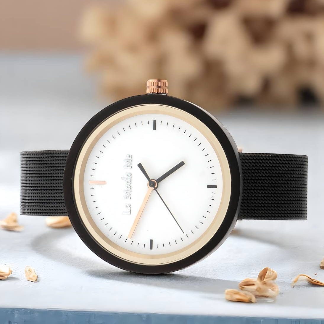 Watch Lumin Ron Black - Eco-Friendly Minimalist Elegant Timepiece