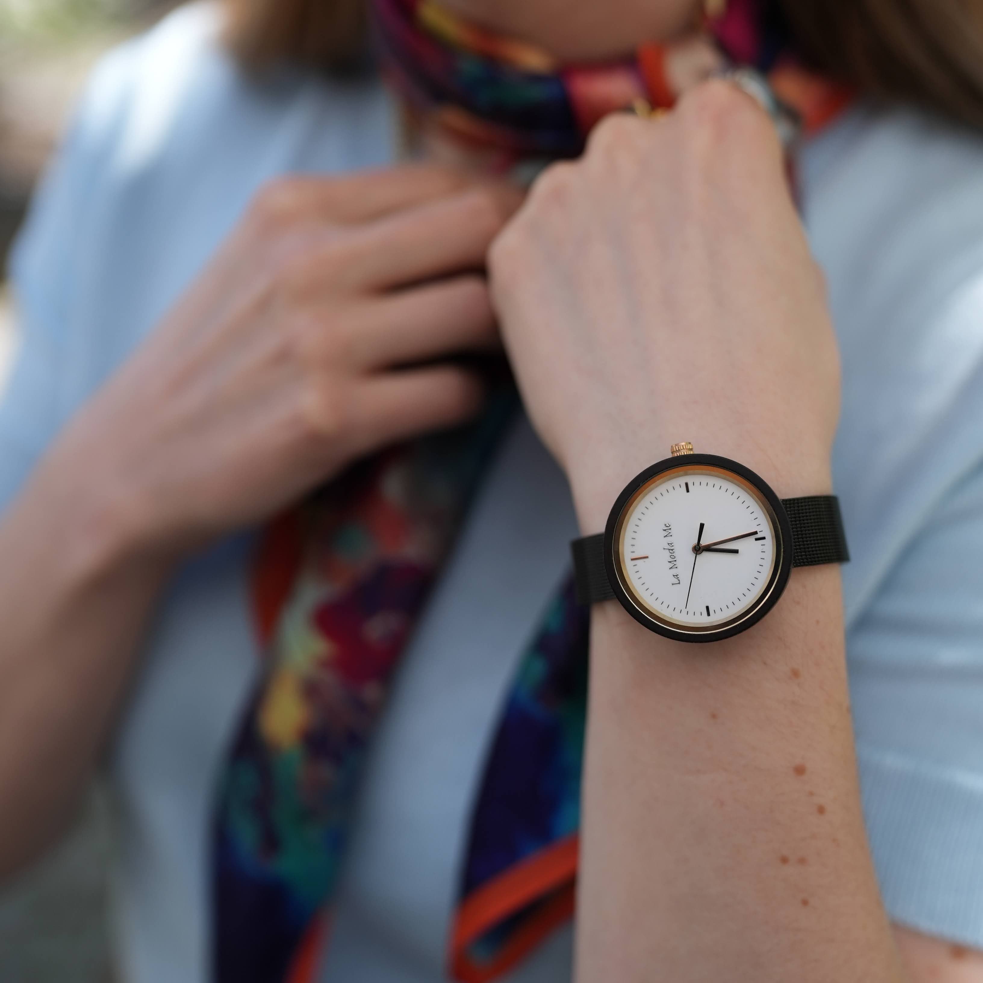 Watch Lumin Ron Black - Eco-Friendly Minimalist Elegant Timepiece