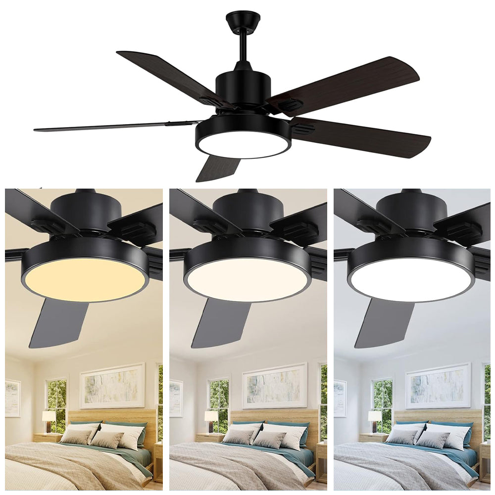 Ceiling Fan with Light, Remote &amp; Reversible Motor – view 2