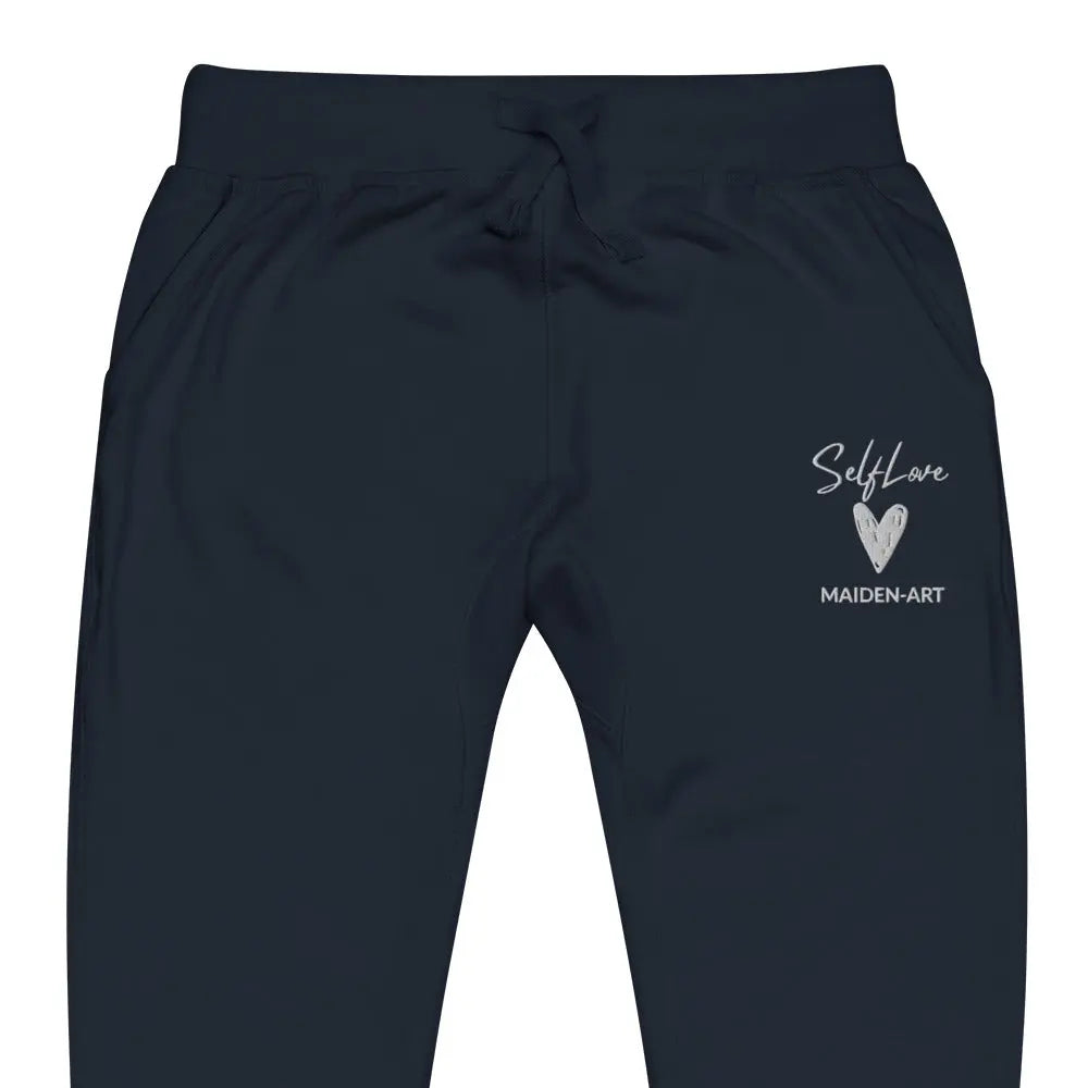 Self Love Unisex fleece sweatpants with Embroidery fashion sweatpants