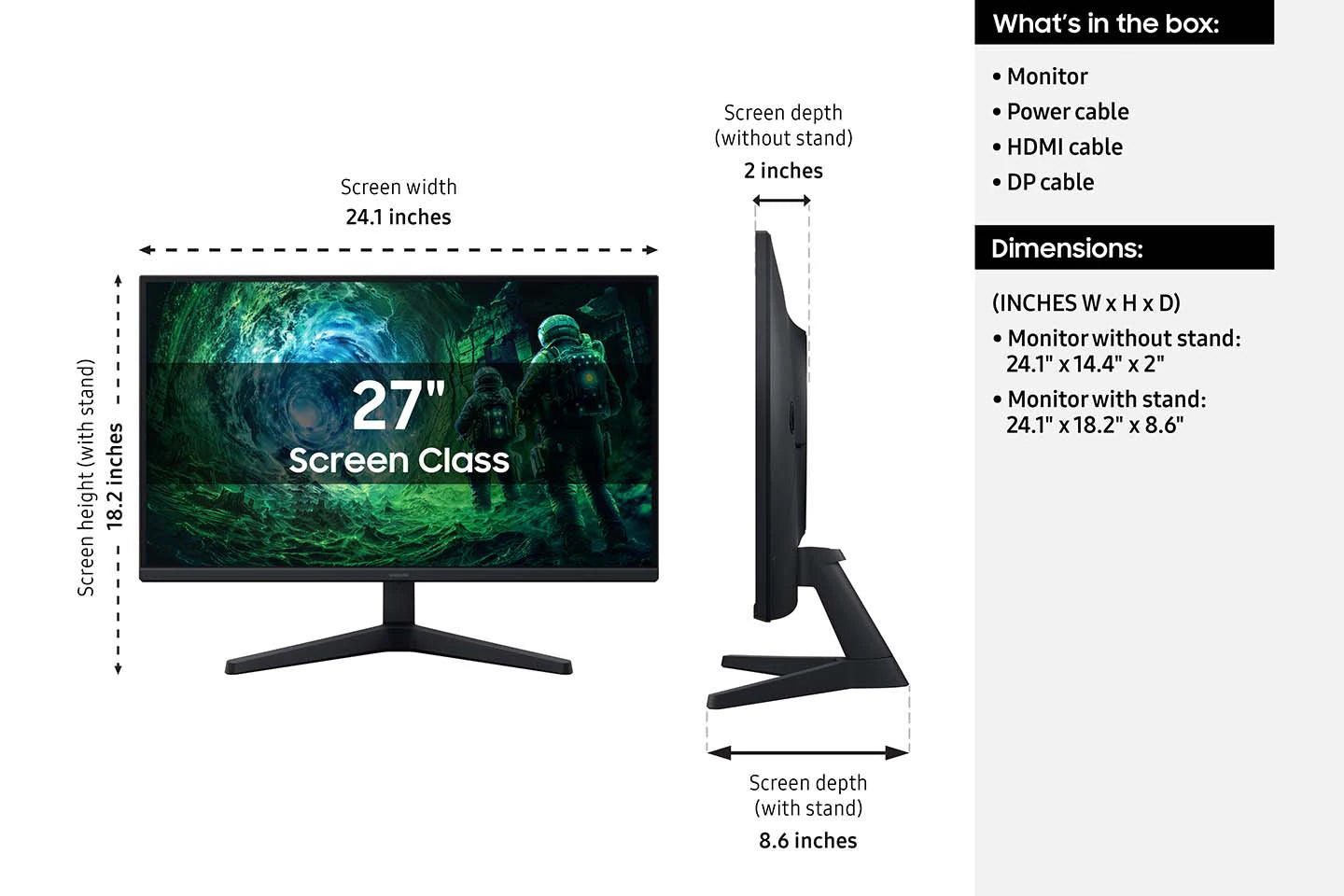 Samsung Odyssey G5 G53F 27" QHD 200Hz IPS Gaming Monitor – view 4
