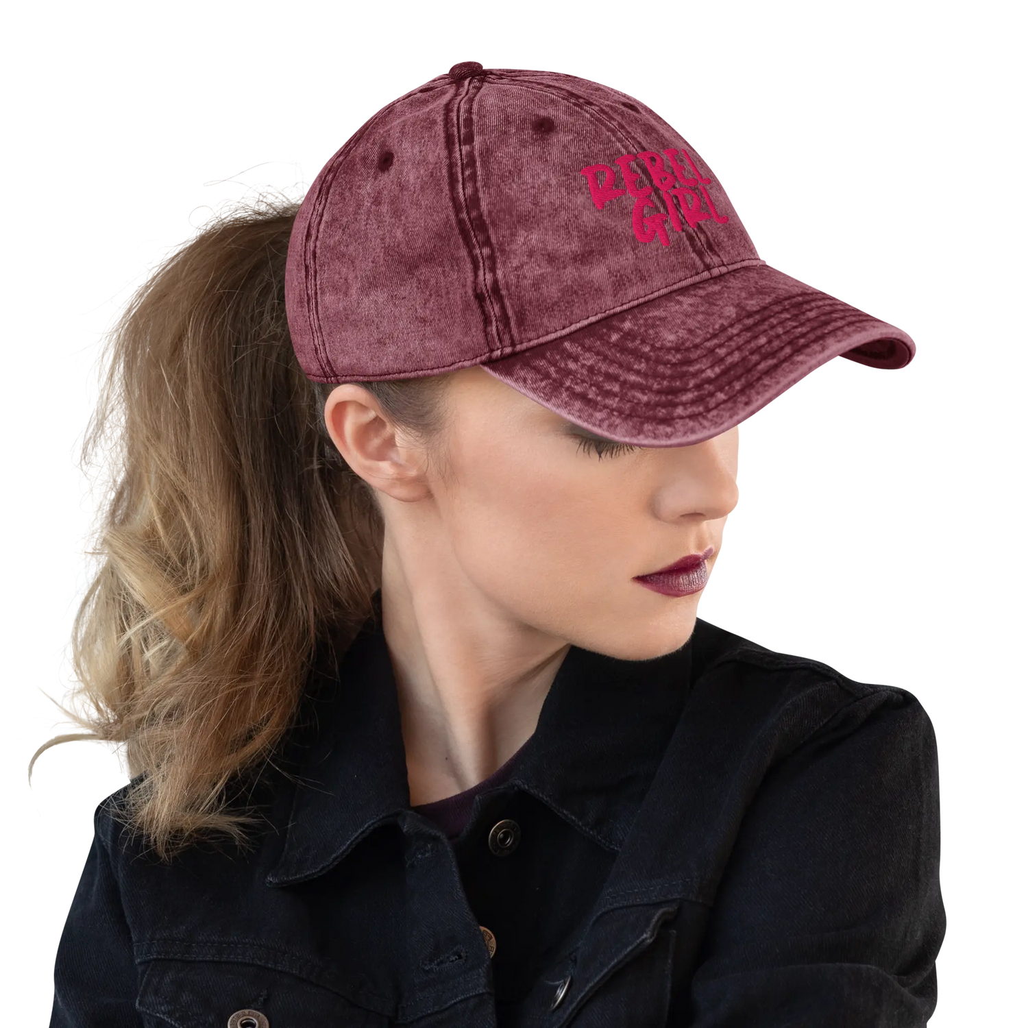 Vintage Cap REBEL GIRL Vintage Cotton Twill Cap